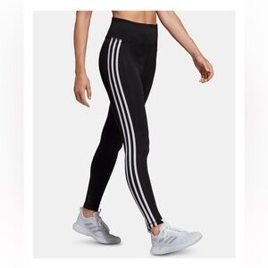 EUC Addias Women's Design 2 Move ClimaLite® High Rise 3 Stripe Leggings Size L